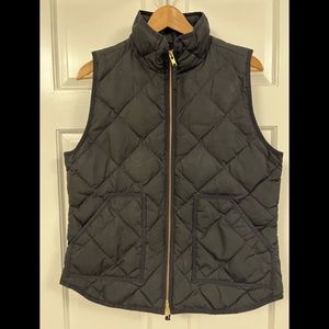 J. Crew Black Vest Sz M